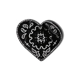 Hand-painted Paisley Heart Hair Claw Clip | Eco-Friendly