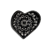 Hand-painted Paisley Heart Hair Claw Clip | Eco-Friendly