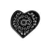 Hand-painted Paisley Heart Hair Claw Clip | Eco-Friendly