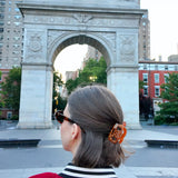 Hand-Painted Mini Pretzel Claw Hair Clip | Eco-Friendly