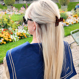 Hand-Painted Mini Dachshund Claw Hair Clip | Eco-Friendly