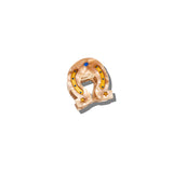 Hand-Painted Mini Horseshoe Claw Hair Clip | Eco-Friendly