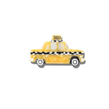 Hand-painted Taxi Brooch Pin