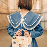 Hand-painted Evil Eye Brooch Pin