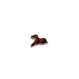 Hand-painted Dachshund Dog Brooch Pin