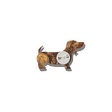 Hand-painted Dachshund Dog Brooch Pin