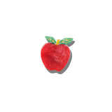 Hand-painted Apple Brooch Pin
