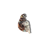 Hand-painted Pigeon Brooch Pin