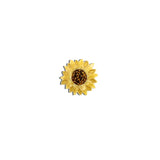 Hand-painted Sunflower Brooch Pin