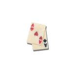 Hand-painted Ace of Hearts Brooch Pin