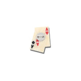 Hand-painted Ace of Hearts Brooch Pin
