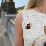 Hand-painted True Love Brooch Pin
