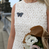 Hand-painted Swallowtail Brooch Pin