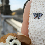 Hand-painted Swallowtail Brooch Pin