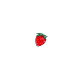 Hand-painted Strawberry Brooch Pin