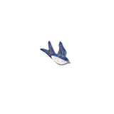 Hand-painted Swallow Brooch Pin