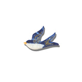 Hand-painted Swallow Brooch Pin