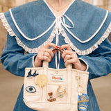 Hand-painted Swallow Brooch Pin