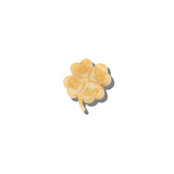 Hand-painted Lucky Clover Brooch Pin