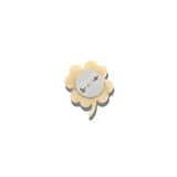 Hand-painted Lucky Clover Brooch Pin