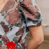 Handmade Origami Peony Brooch Pin