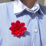 Handmade Origami Peony Brooch Pin