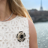 Handmade Origami Dianthus Brooch Pin