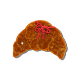 Hand-painted Bow Croissant Compact Mirror | Eco-Friendly