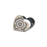 Hand-painted Paisley Heart Compact Mirror | Eco-Friendly