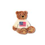 Hand-painted Americana Teddy Compact Mirror | Eco-Friendly