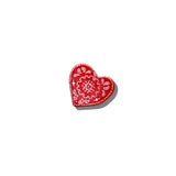 Hand-Painted Mini Paisley Heart Claw Hair Clip | Eco-Friendly
