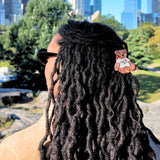 Hand-painted Mini New York Teddy Bear Hair Claw Clip | Eco-Friendly