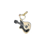 Hand-painted Electric Guitar Bag Charm + Keychain | Eco-Friendly