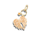 Hand-painted Angel Wings Bag Charm + Keychain | Eco-Friendly