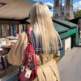 Hand-painted Matchbox Bag Charm + Keychain | Eco-Friendly