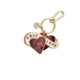 Hand-painted True Love Bag Charm + Keychain | Eco-Friendly