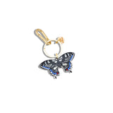Hand-painted Swallowtail Bag Charm + Keychain | Eco-Friendly