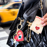 Hand-painted Swallowtail Bag Charm + Keychain | Eco-Friendly