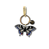 Hand-painted Swallowtail Bag Charm + Keychain | Eco-Friendly