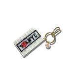 Hand-painted NYC Subway Bag Charm + Keychain | Eco-Friendly