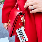 Hand-painted NYC Subway Bag Charm + Keychain | Eco-Friendly