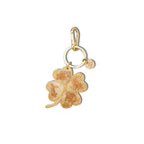 Hand-painted Lucky Clover Bag Charm + Keychain | Eco-Friendly