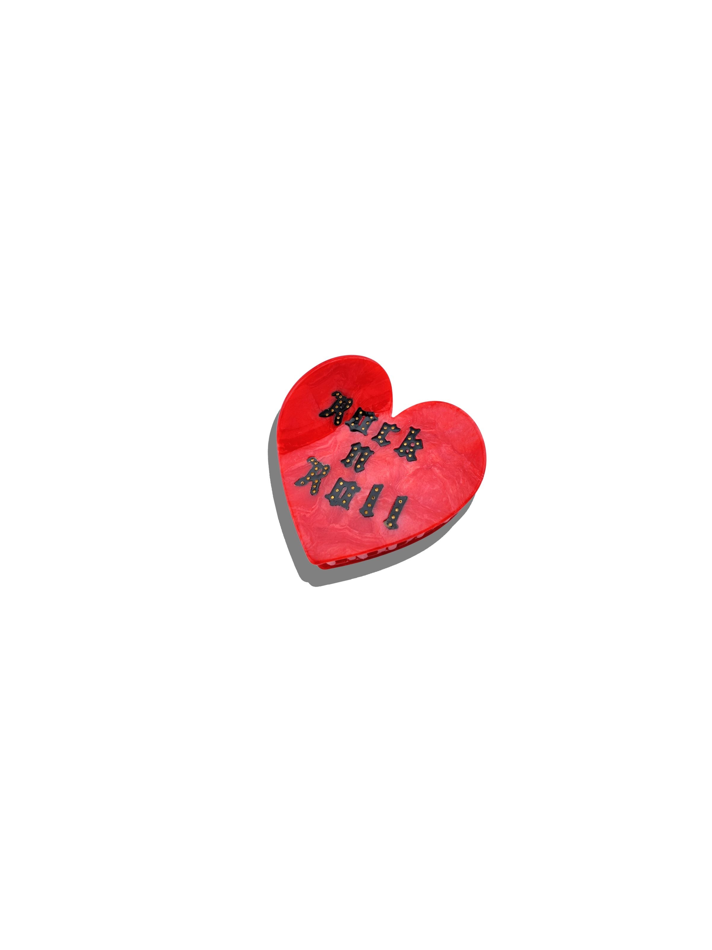 Hand-painted Rock n Roll Hair Claw Clip | Eco-Friendly