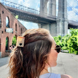 Hand-painted Matchbox Hair Claw Clip | Eco-Friendly