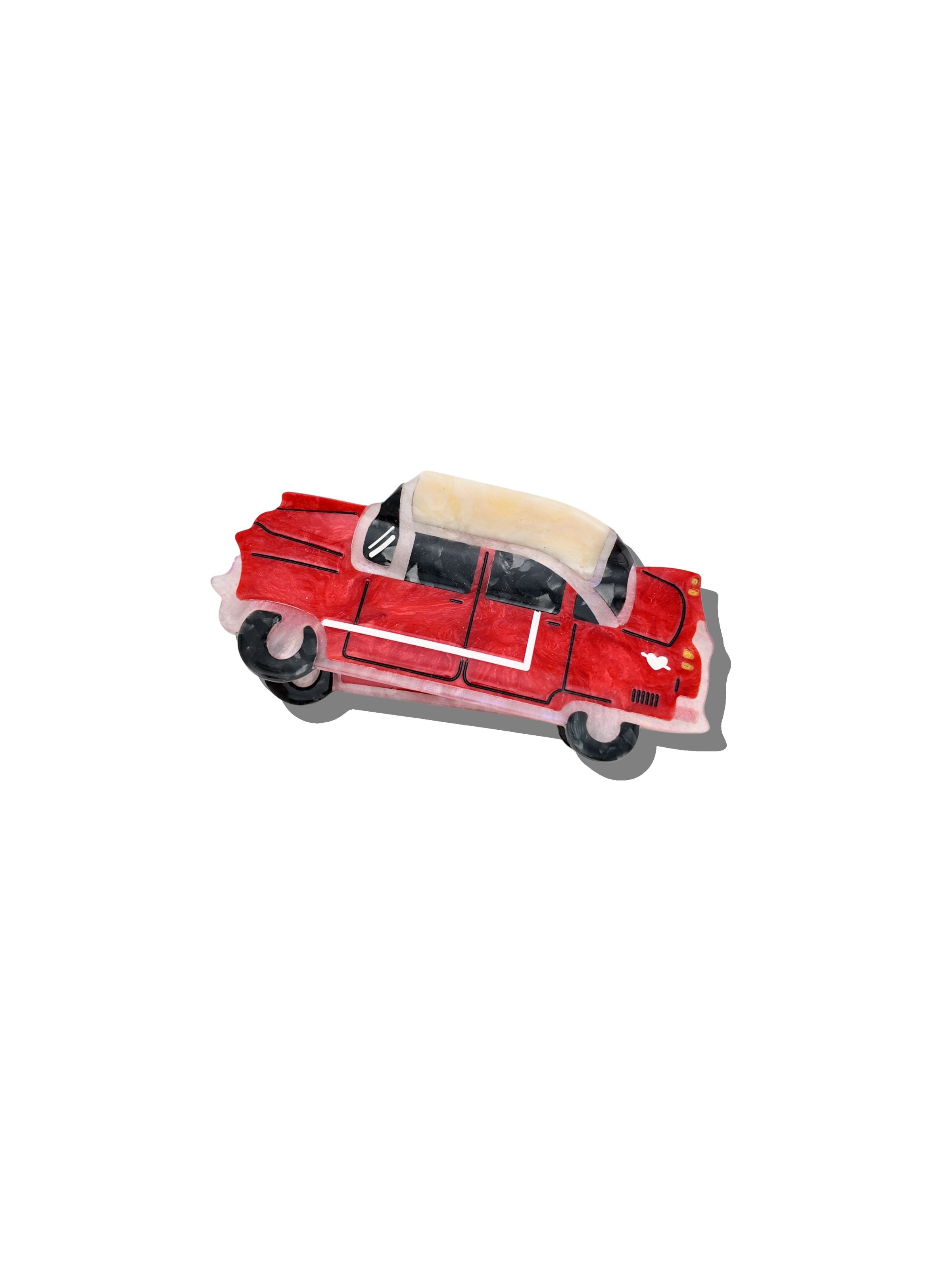Hand-painted Vintage Car Hair Claw Clip | Eco-Friendly