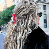Hand-painted Vintage Car Hair Claw Clip | Eco-Friendly
