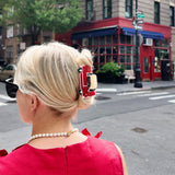 Hand-painted Vintage Car Hair Claw Clip | Eco-Friendly