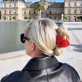 Hand-painted Padlock Heart Hair Claw Clip | Eco-Friendly