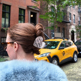 Hand-painted Return to Solar Eclipse Heart Hair Claw Clip | Eco-Friendly