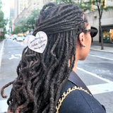 Hand-painted Return to Solar Eclipse Heart Hair Claw Clip | Eco-Friendly